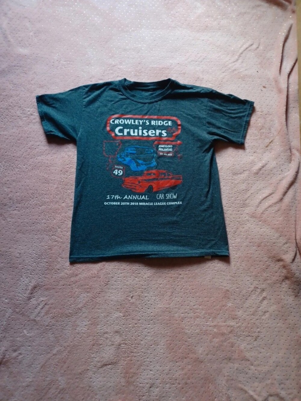 Abercrombie & Fitch Charcoal Graphic Cruise Car Short Sleeve Tee